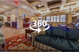 Preview image with overlaid 360 for the virtual community tour.